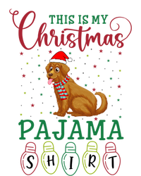 Golden Retriever Dog Xmas Light This Is My Christmas Pajama Gift Women's Racerback Tank