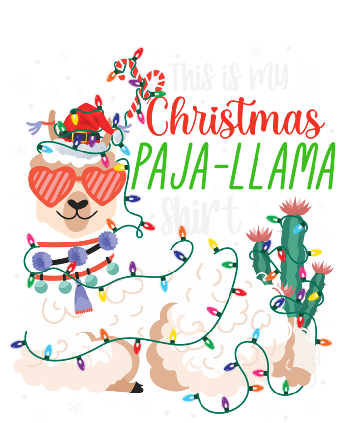 Christmas Llama This Is My Christmas Pajama Funny Gift Women's Flannel Pajama Set