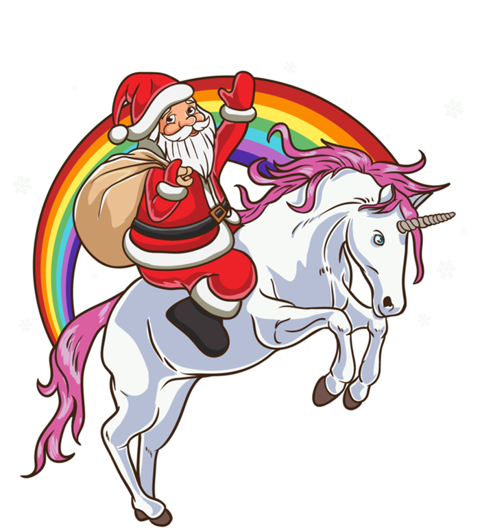 Christmas Santa Riding Unicorn Magical Xmas Rainbow Space Gift Toddler Sweatshirt