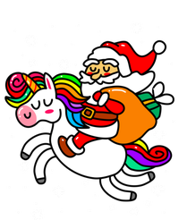 Christmas Santa Riding Unicorn Xmas Gift Funny Gift T-Shirt