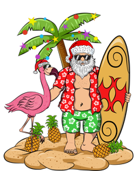 Flamingo Christmas Sweater Funny Santa Palm Tree Pineapple Gift Toddler T-Shirt