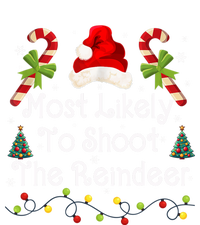 Funny Christmas Santa Hat Most Likely To Shoot The Reindeer Funny Gift Sustainable Knit Beanie