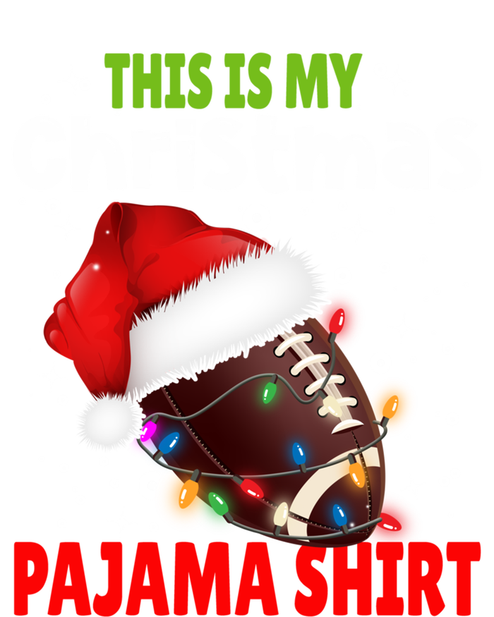 Funny Santa Football Team This Is My Christmas Pajama Cute Gift Zip Tote Bag