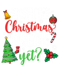 Groovy Christmas Is It Christmas Break Yet Retro Xmas Tree Cute Gift Ladies Essential Tank