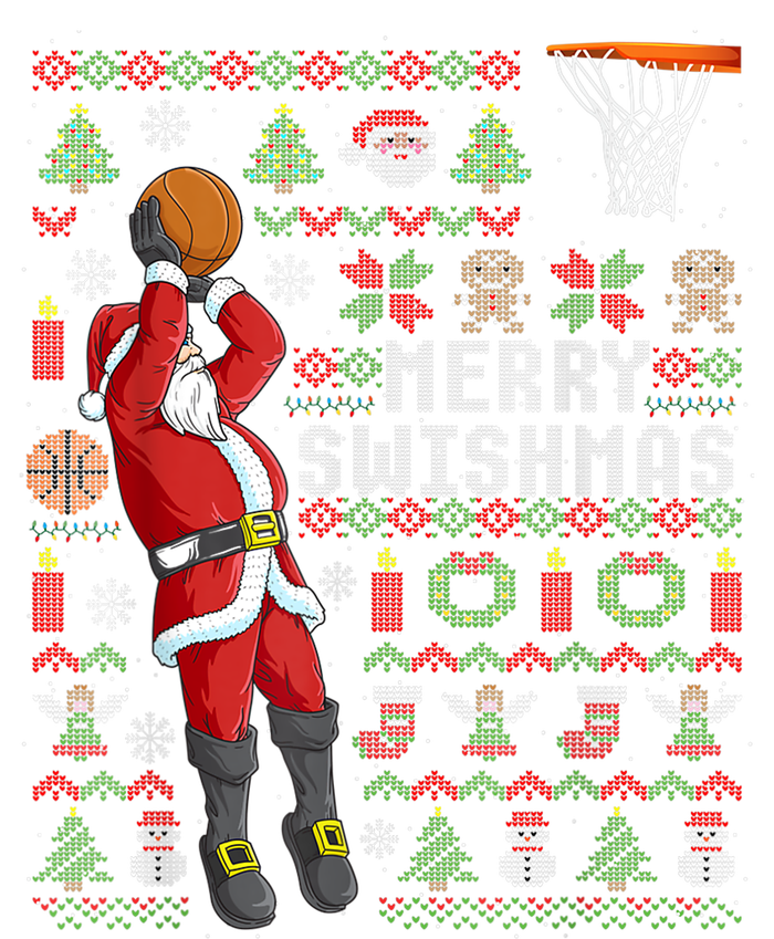 Cool Santa Basketball Merry Swishmas T-Shirt