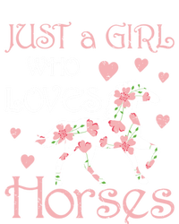 Just Who Loves Horses For Daughter Teen Christmas Gift Toddler Sweatshirt