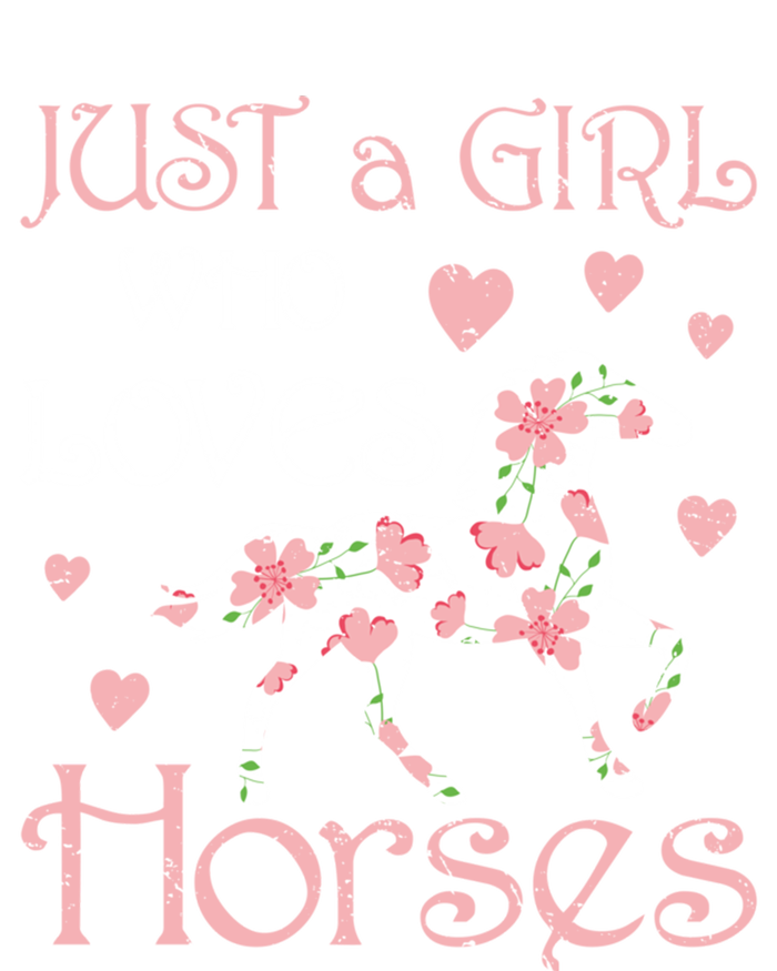 Just Who Loves Horses For Daughter Teen Christmas Gift Toddler Sweatshirt