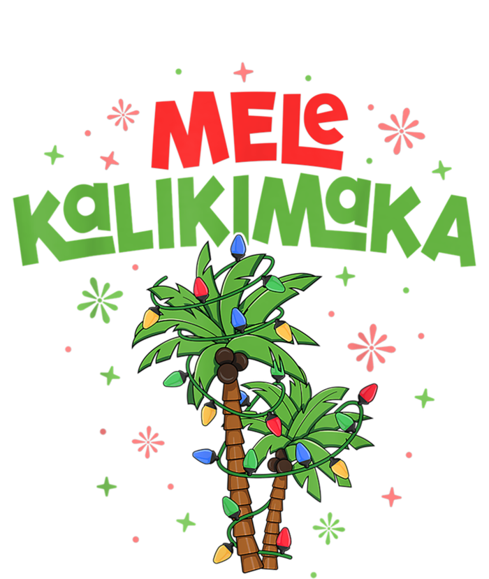 Mele Kalikimaka Hawaiian Christmas Palm Tree Lights Xmas Gift T-Shirt