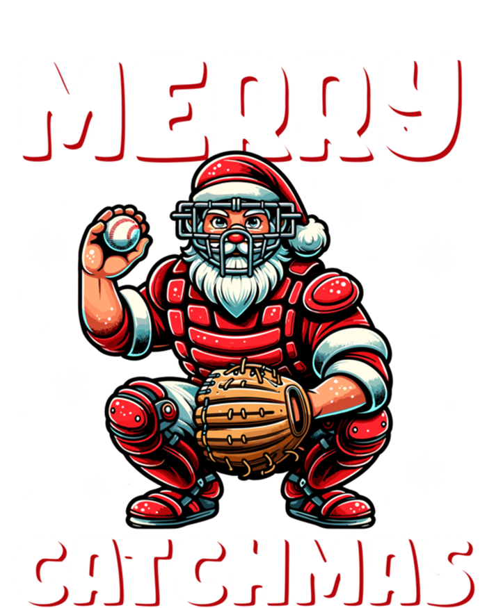 Merry Catchmas Santa Claus Baseball Catcher Xmas Christmas Gift Softstyle Adult Sport Polo