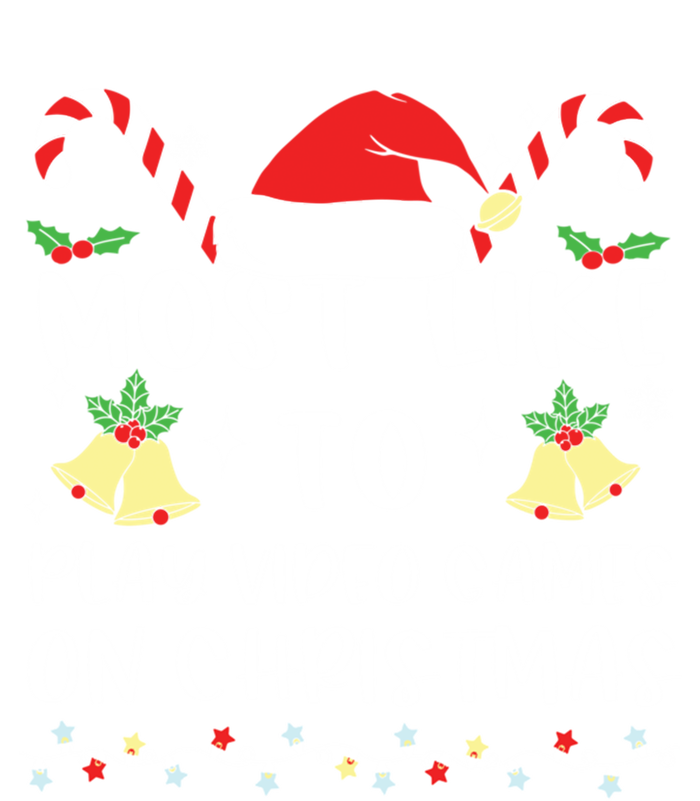 Most Likely To Play Video Games On Christmas Family Crew Gift Long Sleeve Shirt