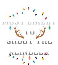 Most Likely To Shoot The Reindeer Funny Hunting Xmas Hunter Cool Gift Valucap Bio-Washed Visor