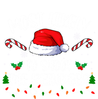 Most Likely To Shoot The Reindeer Santa Christmas Matching Meaningful Gift V-Neck T-Shirt