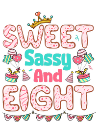 Sweet Sassy And Eight Birthday For Girl 8 Year Old Women's Tri-Blend 3/4-Sleeve Raglan Shirt