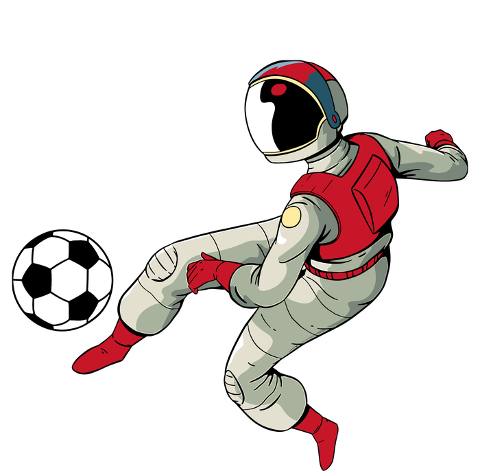 Soccer Ball Kick Astronaut Spaceman Cool Sports Lovers Gift 25L Jumbo Tote