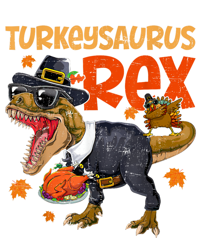 Turkey Saurus Rex Thanksgiving Dinosaur Turkey 7-Panel Snapback Hat