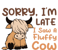 Sorry IM Late I Saw A Fluffy Cow Highland Cow Breeder Kids Hoodie