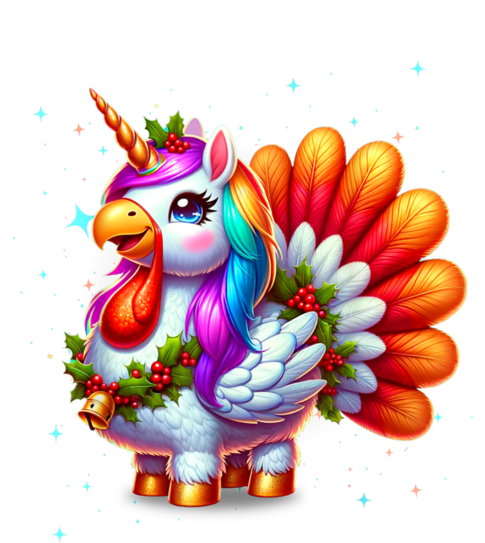 Thanksgiving Cute Unicorn Turkey For Girls Kids Tie Dye Hoodie