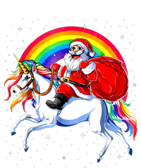 Santa Claus Riding Unicorn Rainbow Christmas Gifs Gift Sustainable Beanie