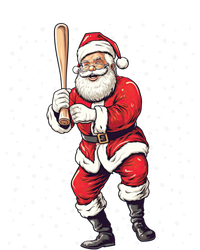 Santa Claus With Baseball Bat Christmas Baseball Player Xmas Gift Zip Tote Bag