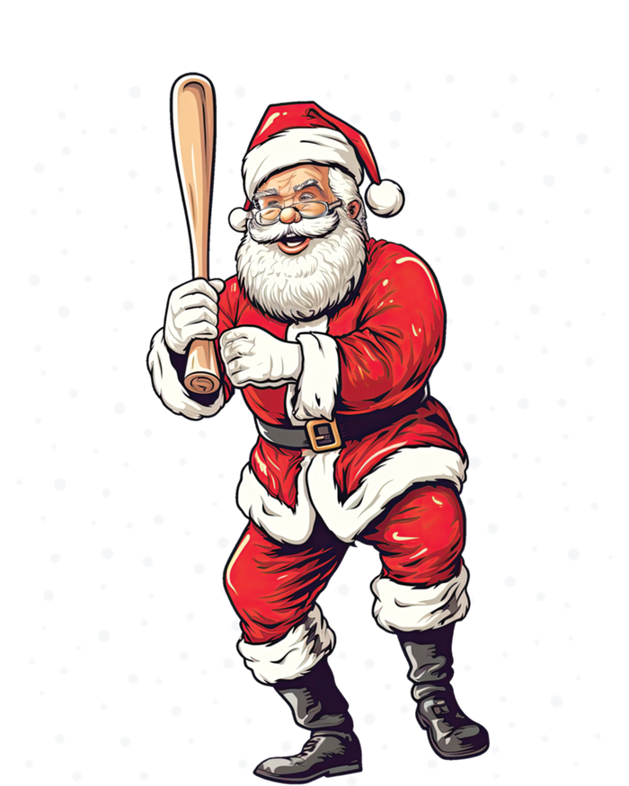 Santa Claus With Baseball Bat Christmas Baseball Player Xmas Gift Zip Tote Bag