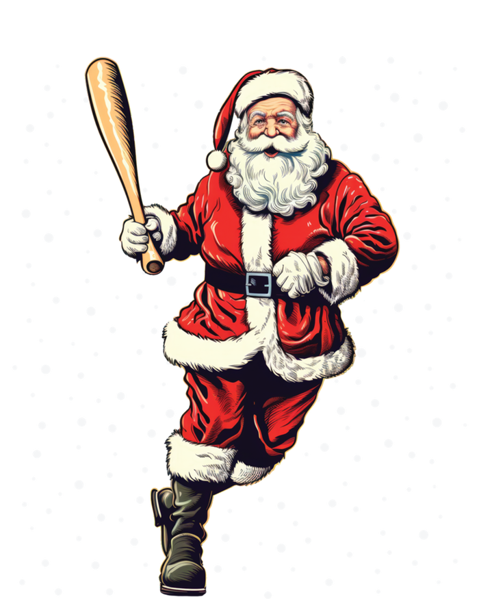 Santa Claus With Baseball Bat Christmas Snow Cool Gift Coaster