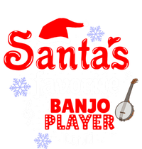 Santas Favorite Banjo Player Christmas Gift T-Shirt