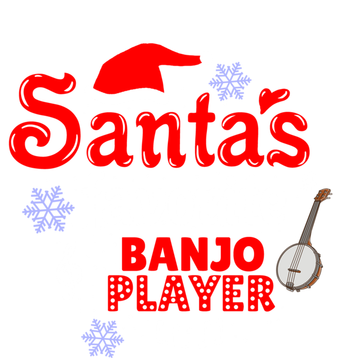 Santas Favorite Banjo Player Christmas Gift T-Shirt