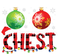 Chestnuts Funny Matching Couples Christmas Lights Nuts Chest Flat Bill Trucker Hat