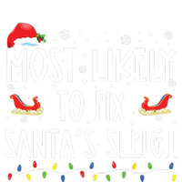 Most Likely To Fix Santa Sleigh Christmas Believe Santa Bumper Sticker