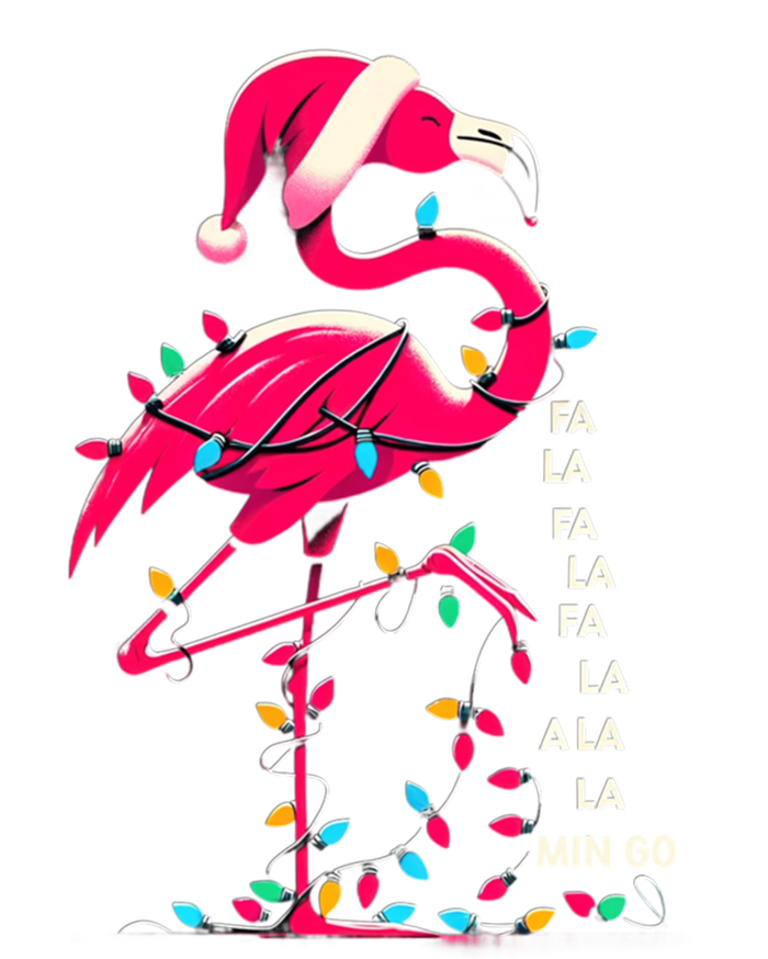 Christmas Fa La La Mingo Flamingo Xmas Gift Mesh Reversible Basketball Jersey Tank