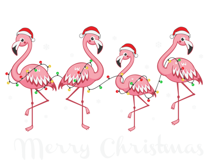 Christmas Funny Flamingo Pink Christmas Tree Xmas Gift T-Shirt