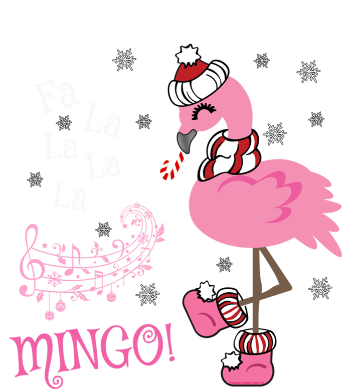 Cute Fa La La Mingo Candy Cane Christmas Flamingo Gift Tie-Dye T-Shirt