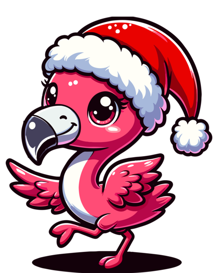 Cheerful Pink Flamingo Christmas Santa Hat Cool Gift Toddler T-Shirt