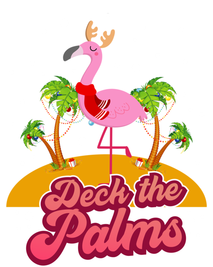 Deck The Palms Christmas Flamingo Gift Canvas