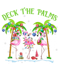 Deck The Palms Flamingo Tropical Christmas Lights Palm Tree Gift T-Shirt