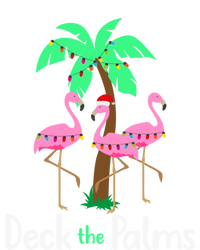 Deck The Palm Trees Flamingo Christmas Holiday Funny Gift Sweatshirt