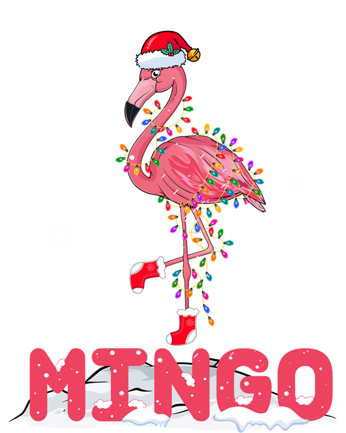 Fa La La Mingo Pink Flamingo Santa Christmas Tree Lights Cool Gift Tall Hoodie