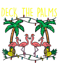 Deck The Palms Flamingo Funny Xmas Tropical Christmas Cool Gift Valucap Bio-Washed Visor