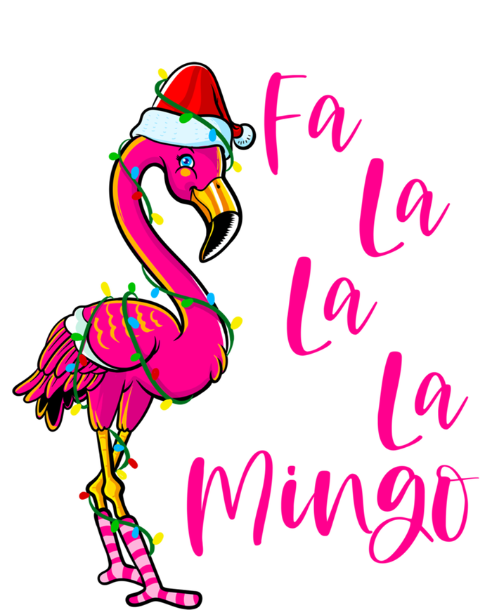 Fa La La La Mingo Flamingo Christmas Gift Valucap Bio-Washed Visor