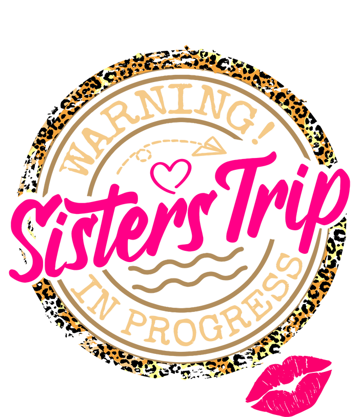 Warning Sisters Trip In Progress Girl Birthday Squad Kids Tie-Dye T-Shirt