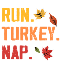 Run Turkey Nap Thanksgiving Funny Turkey Trot Running T-Shirt