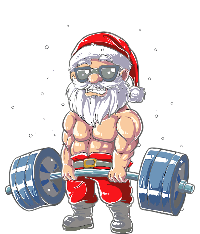 Weightlifting Santa Claus Christmas Fitness Gym T-Shirt