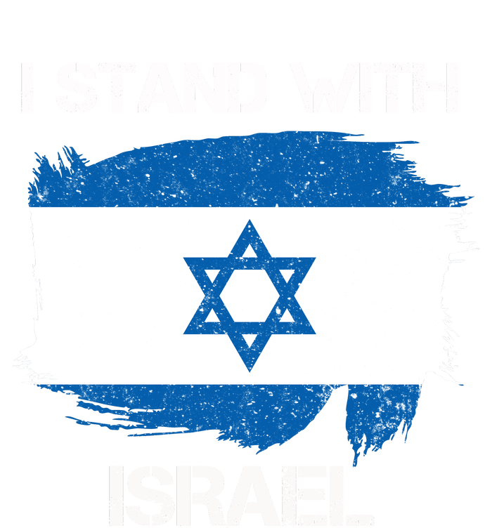 I Stand With Israel Support Israel Love Israeli Brotherhood Women's Racerback Cropped Tank