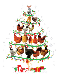 Funny Chickens Christmas Tree Lights Ornament Decor Farmer Toddler Sweatshirt