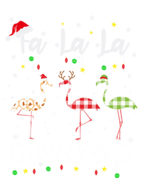 Fa La La Mingo Christmas Flamingo Tree Lights Santa Family Gift T-Shirt