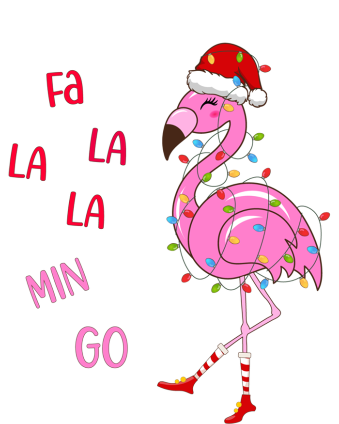 Fa La La Mingo Christmas Flamingo Tree Lights Santa Flamingo Meaningful Gift T-Shirt