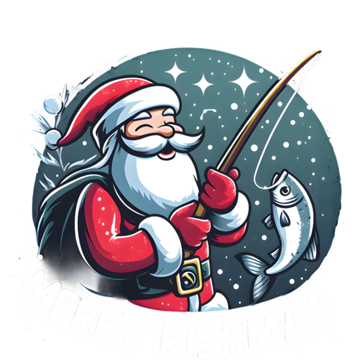 Christmas Funny Santa Merry Fishmas For Fishing Lovers Funny Gift Button