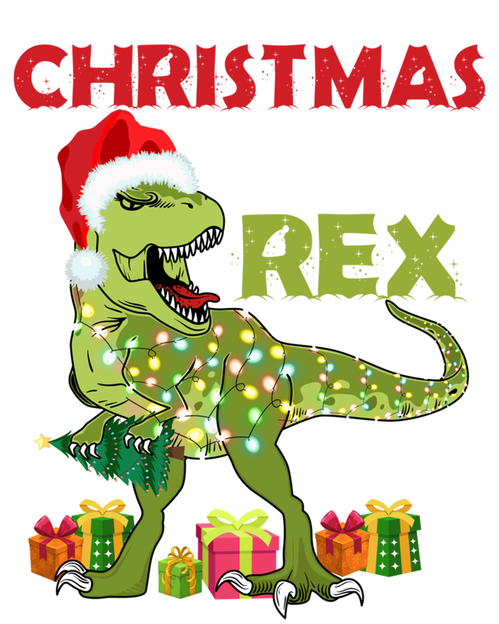 Christmas Tree Rex Trex Dinosaur Cool Gift Ladies Long Sleeve Shirt