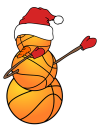 Dabbing Basketball Snow Santa Hat Funny Christmas Sports Gift Button