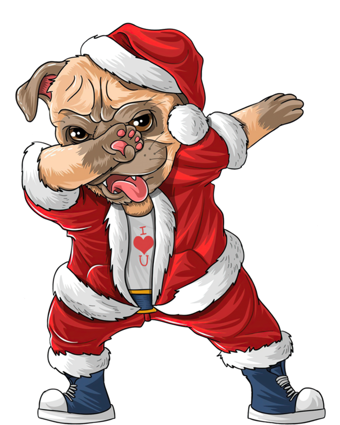 Dabbing Dog Bulldog Dab Dance Xmas Pajama Merry Christmas Cute Gift T-Shirt